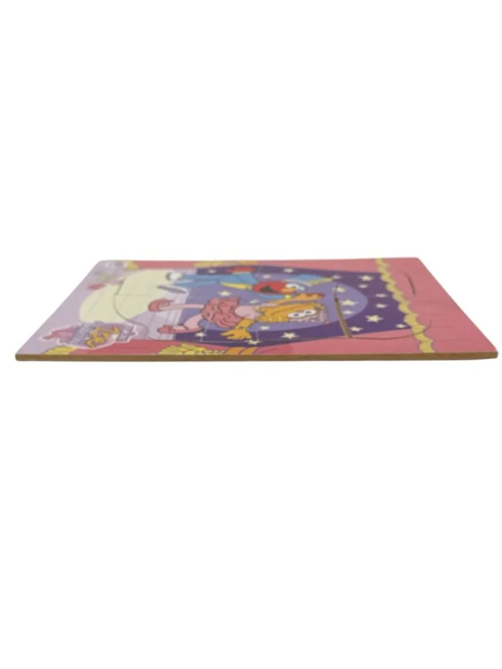 Sesame Street Zoe Ballerina & Elmo Wooden Tray Puzzle 8 Pieces 2003 MB Vintage